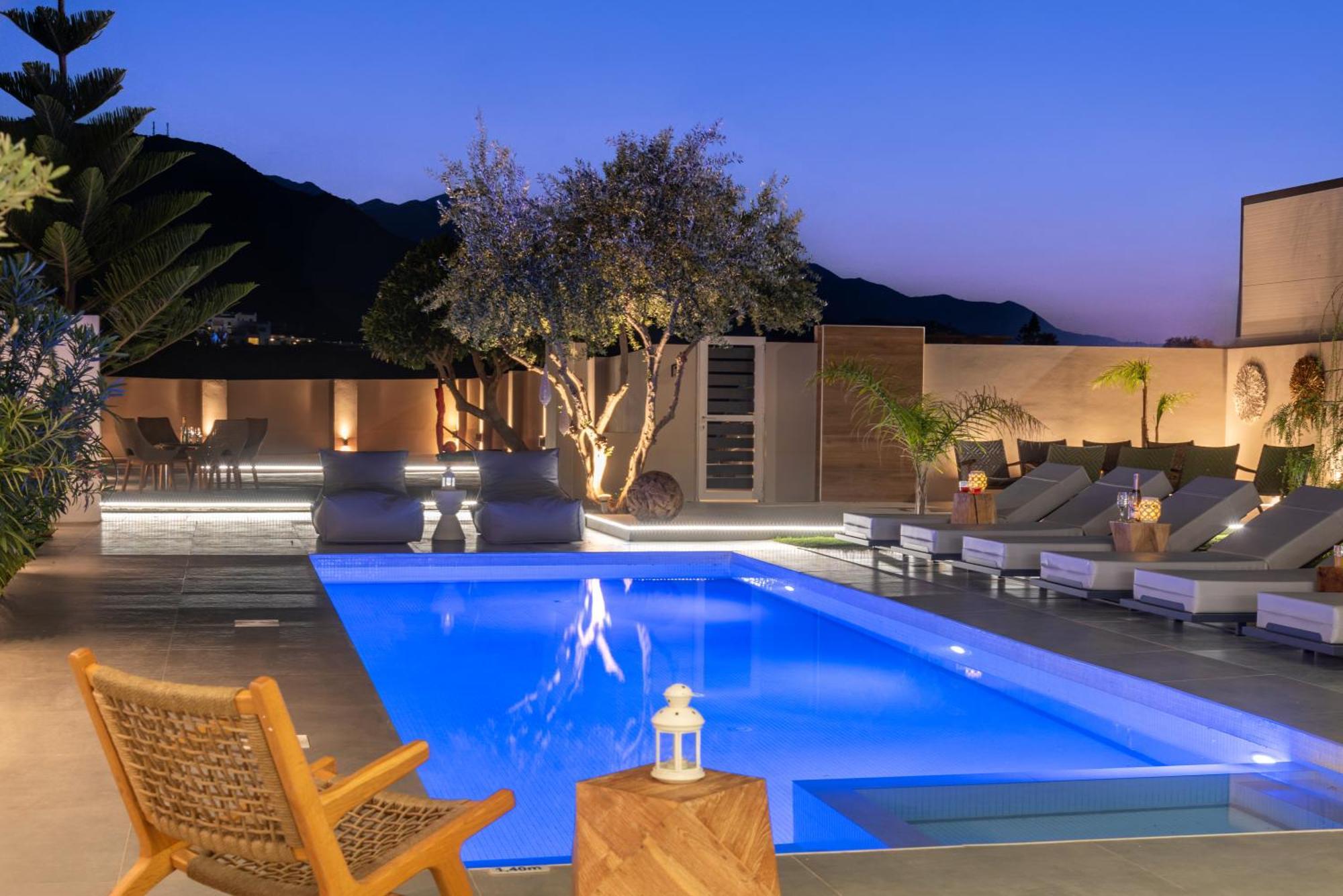 Hypnosis Beachside Villa With Private Heated Pool Георгиуполис Экстерьер фото